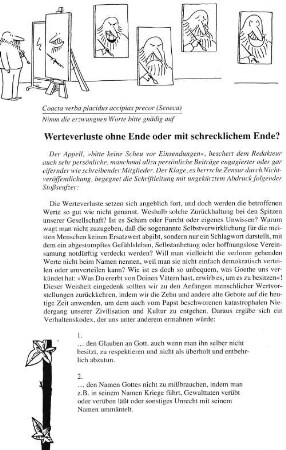 Werteverluste ohne Ende oder mit schrecklichem Ende?