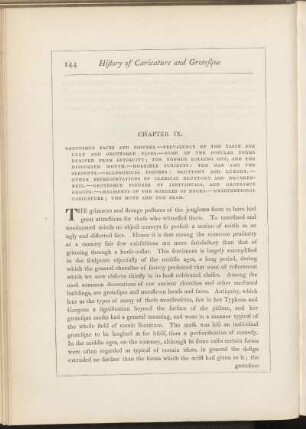 Chapter IX. Grotesque faces and figures.