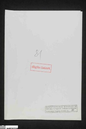 Vermögen der Elisabetha Abele, geb. Hetner, vormals verehelichte Faxlanger