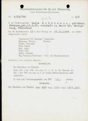 Kudermann, Luzia