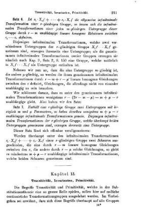 Kapitel 13. Transitivitat, Invarianten, Primitivität.