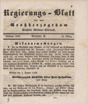 Nr. 2 : 10. März 1838