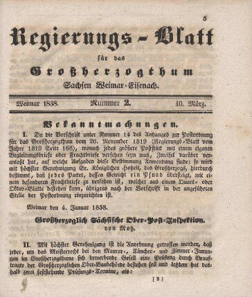 Nr. 2 : 10. März 1838