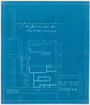 Benediktinerabtei St. Mauritius, Clerf (Clervaux): Elektrische Wäscherei, Grundriss Bodenarbeiten 1:100