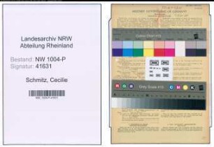 Entnazifizierung Cecilie Schmitz , geb. 14.05.1904 ()