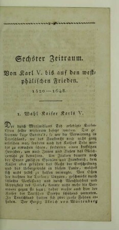 1. Wahl Kaiser Karls V.