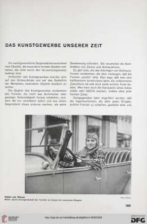 4: Das Kunstgewerbe unserer Zeit