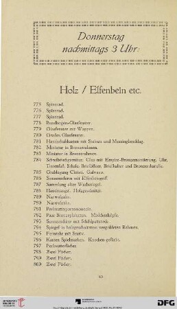 Holz / Elfenbein etc. (Nr. 775 - 875)