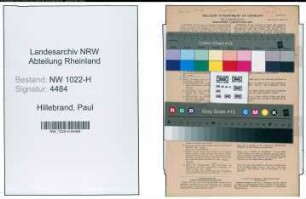 Entnazifizierung Paul Hillebrand , geb. 09.01.1901 (Bankangestellter)