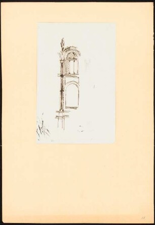 Fensterbogen mit Pilaster: Teilansicht, Details