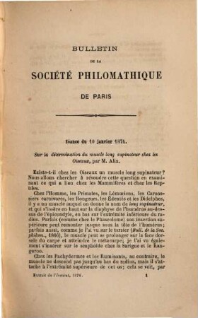 Bulletin. 1874 = 6. Sér., Vol. 11