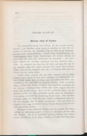 Tredje Kapitlet. Statens vinst af Kyrkan.