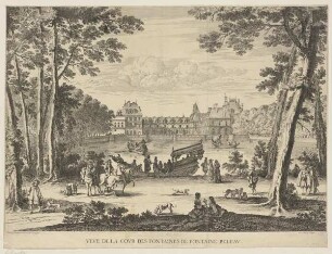 Ansicht der Cour de la Fontaine, Schloss Fontainebleau