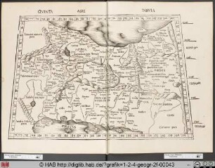 Ptolemäische Landkarte vom Persien und Parthien.