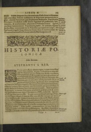 Stephanus I. Rex. [Seite 663 - 708]
