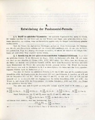 Die Grundzüge der sphärischen Trigonometrie