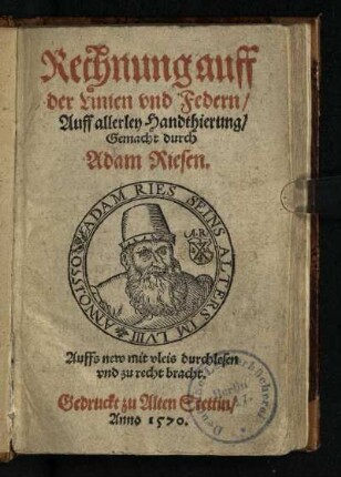 Rechnung auff der Linien vnd Federn/ Auff allerley Handthierung