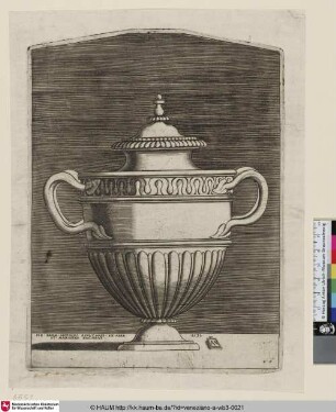 [Antike Vase mit zwei Henkeln]