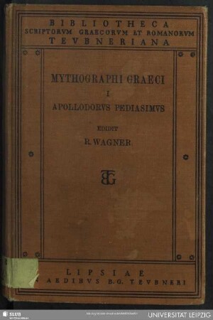 Apollodori Bibliotheca. Pediasimi libellus de duodecim Herculis laboribus