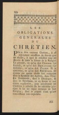 Les Obligations Générales ...