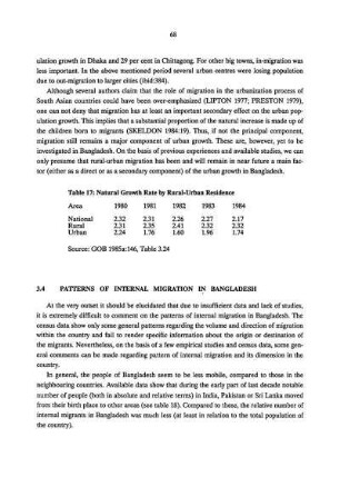 3.4 Patterns of internal migration in Bangladesh