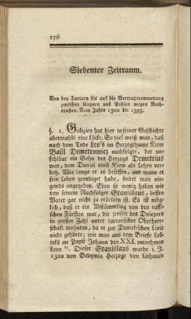 Siebenter Zeitraum.