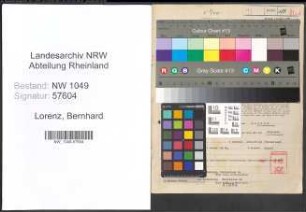 Entnazifizierung Bernhard Lorenz , geb. 18.05.1894 (Chrurg)