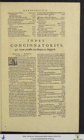 Index Concionatorius.