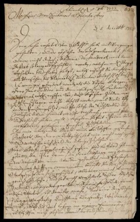 Brief von Johann Daniel Geysel an Johann Friedrich von Uffenbach, Nürnberg, 5.10.1723
