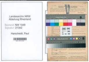 Entnazifizierung Paul Harscheidt , geb. 03.05.1911 (Bildhauer)