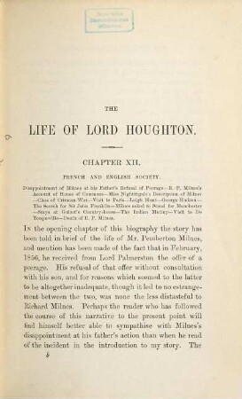 The life, letters, and friendships of Richard Monckton Milnes, first Lord Houghton : In two volumes, 2