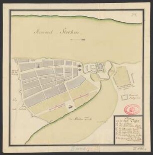 Plan von der Stadt Tilsit