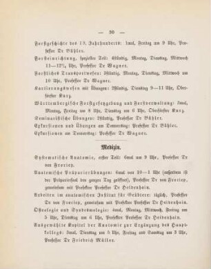 30-35, Medizin