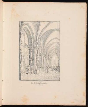 38. Die St. Sebalduskirche. Innere Ansicht. - Sankt Sebald, Nürnberg, Innenansicht