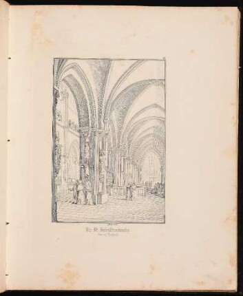 38. Die St. Sebalduskirche. Innere Ansicht. - Sankt Sebald, Nürnberg, Innenansicht