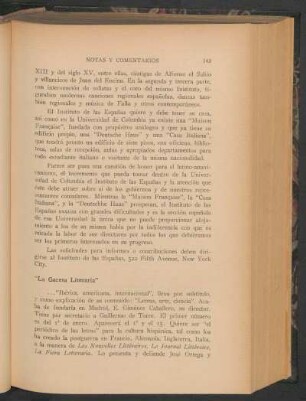 "La Gaceta Literaria"