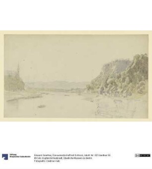 Donaulandschaft mit Schloss