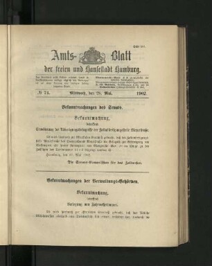 No. 74. 28. Mai. 1902.