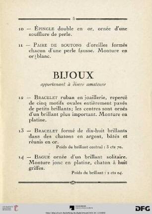 Bijoux appartenant à divers amateurs (Nr. 12-69)