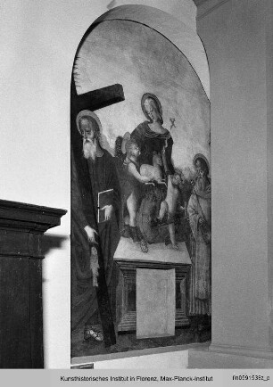 Die Madonna mit dem Kind, dem Johannesknaben, dem Heiligen Andreas und dem Heiligen Ägidius