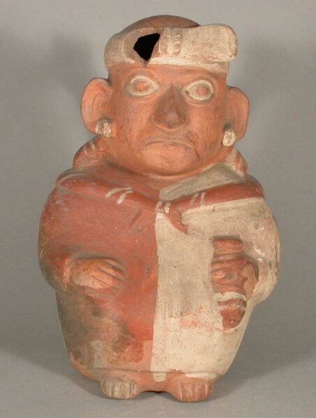 Seated anthropomorphic figure with a vessel