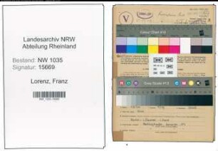 Entnazifizierung Franz Lorenz , geb. 24.09.1912 (Arbeiter)