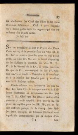[Suite de cette affaire [et] conference chez les JJ.]