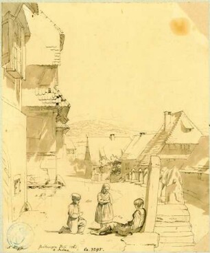 Grötzingen Auf der Stange mit Blick in die Friedrichstraße