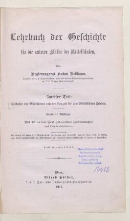 Teil 2, [Schülerband]: Geschichte des Mittelalters und der Neuzeit bis zum Westfälischen Frieden