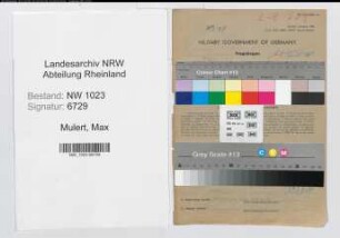 Entnazifizierung Max Mulert , geb. 08.03.1888 (Landrat)