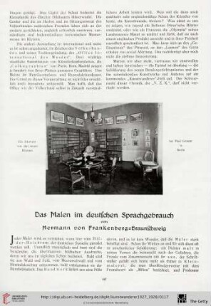 9/10: Das Malen im deutschen Sprachgebrauch