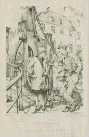 Auf der Jungfernbrücke Alt-Berlin (Konjunktur)