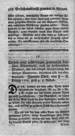 Versuch eines vollständigen grammatisch-kritischen Wörterbuches der hochdeutschen Mundart. T.2.