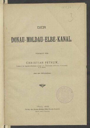 Der Donau-Moldau-Elbe-Kanal
